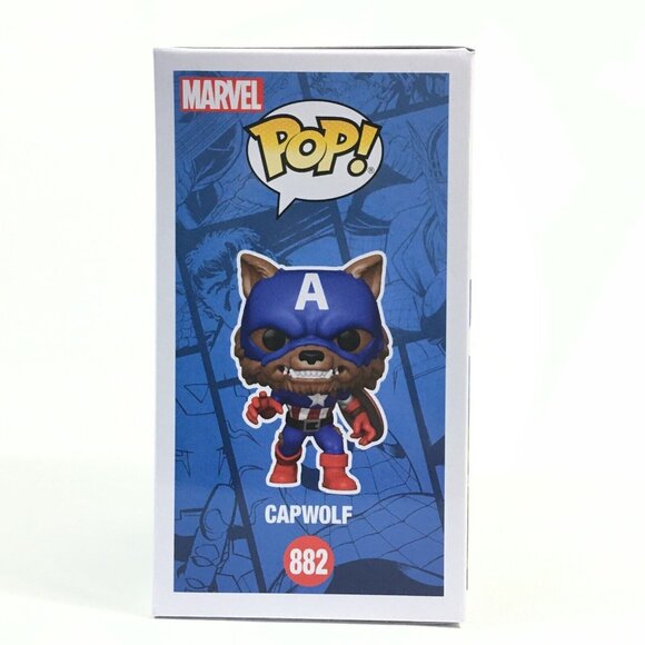 Funko Pop Marvel Capwolf 882 Funkon SDCC 2021 Summer Convention Exclusive - Picture 6 of 7